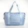 Sports bag with lightning, with an increase, external pocket, blue color