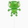 Foil ball 14 "Good frog", with a wand