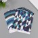 Scrapbooking paper "strict geometry" density 180 grams set 10 pcs 15.5x17 cm