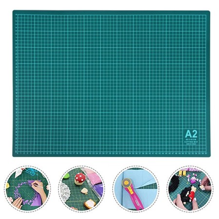 Mat for cutting, 60 × 45 cm, A2, green color, DK-002-1