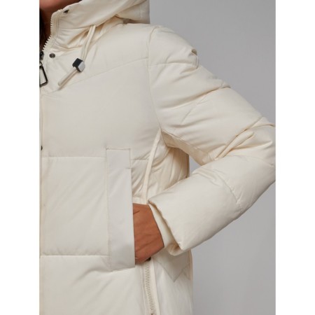 Coat insulated winter female, size 42, light-beige color-9