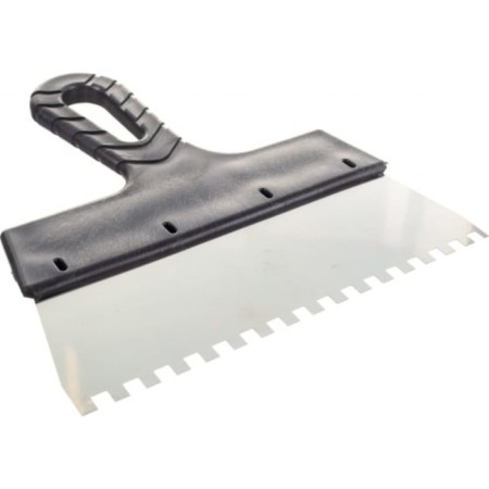 Facade bison spatula master 10078-20-06, stainless steel, 200 mm, tooth 6x6 mm-1
