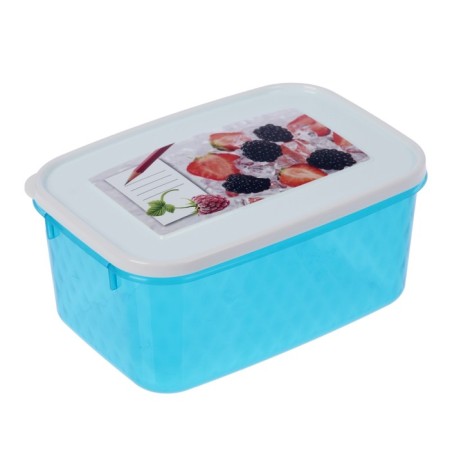 Container for freezing and storage of PHIBO "Crystal", 1.3 liters, with decor, MIX color-3
