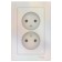 SETLASDESIGN, 16 A, double, assembly, without salary, pearl color