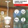 Lamp Garden Era E27, IP44, 40W, 177x164x526 mm, white