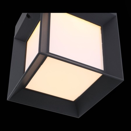 Wall lamp LED, 1x9W 3000k, 22x22x27 cm, black color, white-3