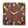 Wall clock: kitchen, "spices", 25 x 25 cm