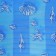 Bathroom mat "Surf", width 80 cm, roll 15 m, blue color