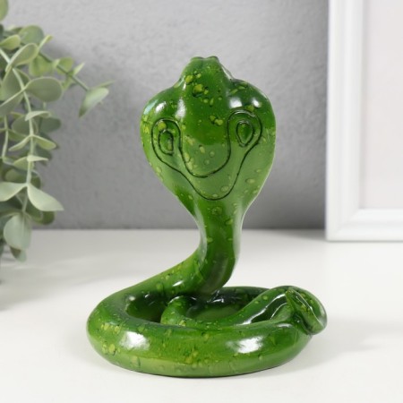 Souvenir Polystone Lac “Green Cobra” 11.3x9.8x13.4 cm-2