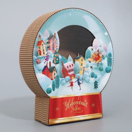 Gift Box "New Year's Miracles", 20.5 x 23.8 x 5 cm, New Year-3
