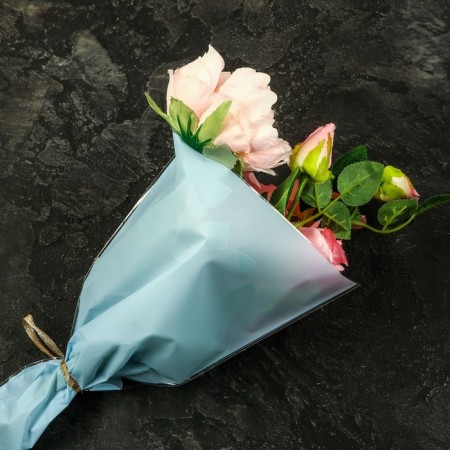 Package Flower cone, blue, 28x9x44cm ± 1cm-1