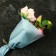Package Flower cone, blue, 28x9x44cm ± 1cm