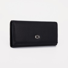 Women's wallet on a magnet, black color