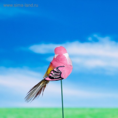 Plug "bird Blide Blue" 3x3cm/8cm, set 12pcs, mix-1