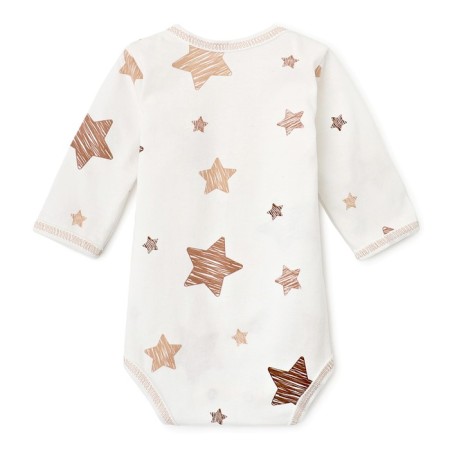 Body Bloom Baby Stars with DL. Sleeve, p. 74 cm, milk-4