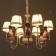 Chandelier 2171/6 E14 40W white-pink 60x55x70 cm Bayerlux