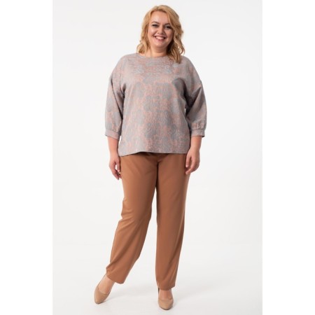 Female blouse, size 62, peach color-5