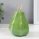 Souvenir ceramics, metal "Green pear with faces, with a twig" 10x10x16 cm