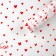 Flower film Packaging Moisture -resistant “I love”, white, 0.6 x 10 m