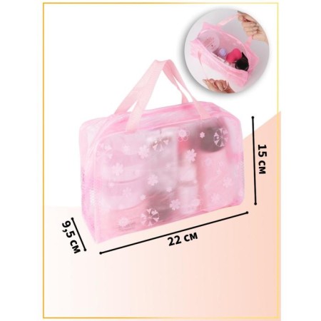 Lightning cosmetic bag, pink color-3