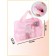 Lightning cosmetic bag, pink color