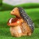 Garden figure "Hedgehog with white mushroom" 20x20x13cm