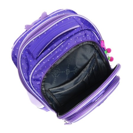 School backpack 37 x 28 x 13 cm, ergonomic back, Across 230, purple CS23-230-4-8