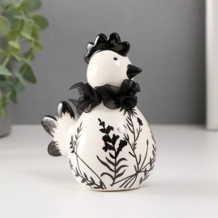 Souvenir Ceramics "Tsyplenok. Vygar-Belo-Cherry" 10x6.6x11.6 cm