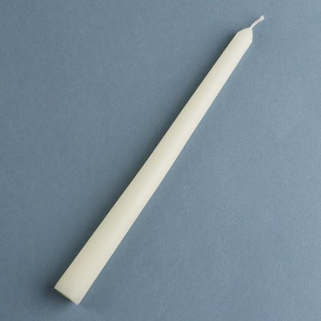 Antique candle, 2.2x 25 cm, lacquered white-1