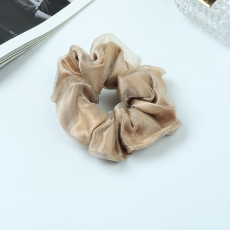 Hair elastic band "Orbit" Classic grace, 10 cm, coffee