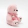 Soft toy "Bear in a scarf", pink color