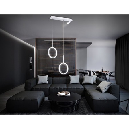 LED LED suspension with the Ambrella Light, Linetech, FL5272, LED, 38 W, 2850LUM, 3000-6400K, white color.-1