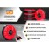 Covers for storing car wheels, 4 pieces, size from 15 "to 20", black/red color, wide, 80303