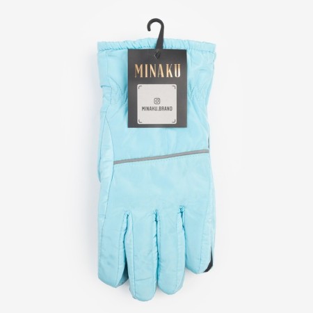 Women's gloves minku, col. Blue, rr 24 cm-3