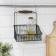Shelf for the kitchen, for railing, 21 × 11 × 20 cm, black color