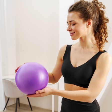 Yoga ball sangh, d = 25 cm, 100 g, purple color-10