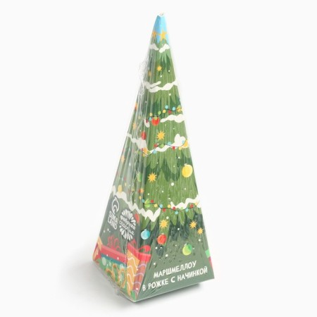 New Year! Marshmallow in a box, with a strawberry taste "Christmas tree", 13 g-3