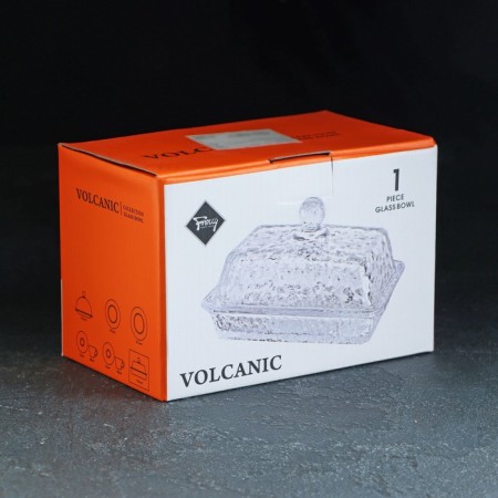Glass oil "volcano", 6.5 × 10 × 10.5 cm, the color is transparent-3