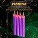 Candles Fountains for the Cake "Pink Sparks", 12 cm, 30 seconds, pink flame, 4 pcs