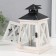 Summary tree on 1 candle "Lantern Trapezius" white aged 12.5x12.5x21 cm