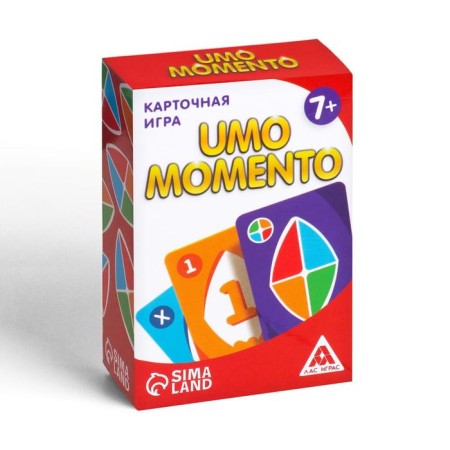 The board game to the reaction and attention "Umo Momento", 70 cards, 7+-4