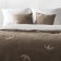 The Liberty set: a blanket 230 x 250 cm, pillowcases 45 x 45 cm - 2 pcs, dark - beige