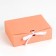 Gift folding box, packaging, “peach”, 16.5 x 12.5 x 5 cm