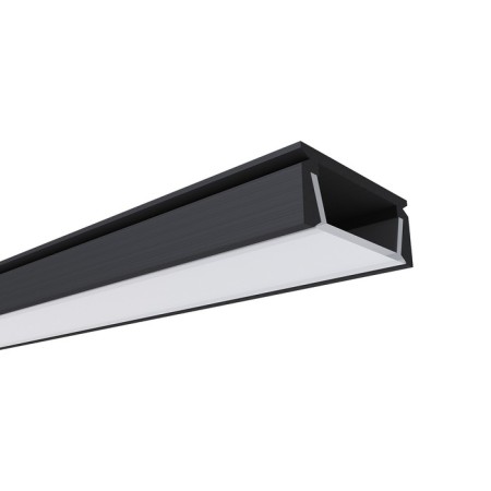 Aluminum profile Apeyron, 15.2x6 ​​mm, invoice, 1 m, black case, white Russ., Access.