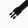 Nylon collar with fastex 2.5 cm, b -black