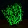 The plant is artificial aquarium, luminous, 20 cm, green