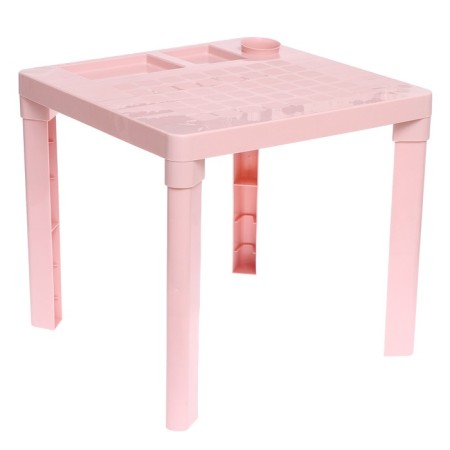 Children's table with a cup holder, pink color