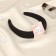 Hair rim "Jeannette" Classic Ornament, 3 cm, black
