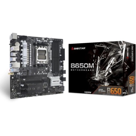 Motherboard BIOSTAR B650MP-E Pro Socketam5 AMD B650 4XDDR5 MATX AC`97 8ch (7.1) 2.5gg 1073501-3