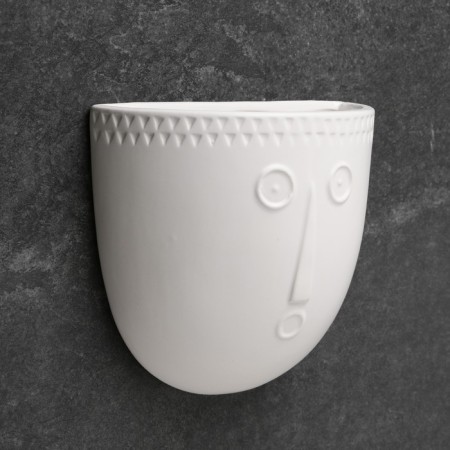 Cashpo suspended "silhouette" white, 17x7cm-1